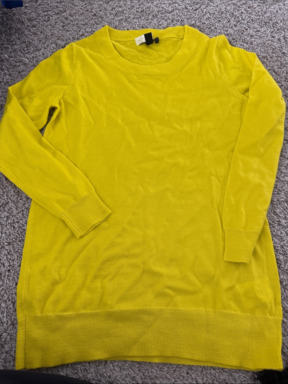 J. Crew Vibrant Yellow Crewneck Sweater